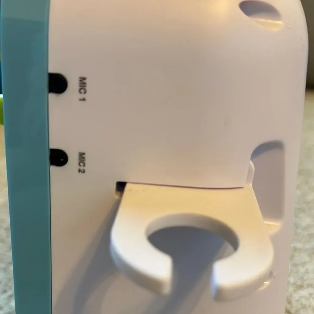 Blue and Green Learning Toy Speaker with Handle